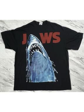 Vintage 1993 JAWS Movie Promo T Shirt XL Universal Studios Shark MINT #11P